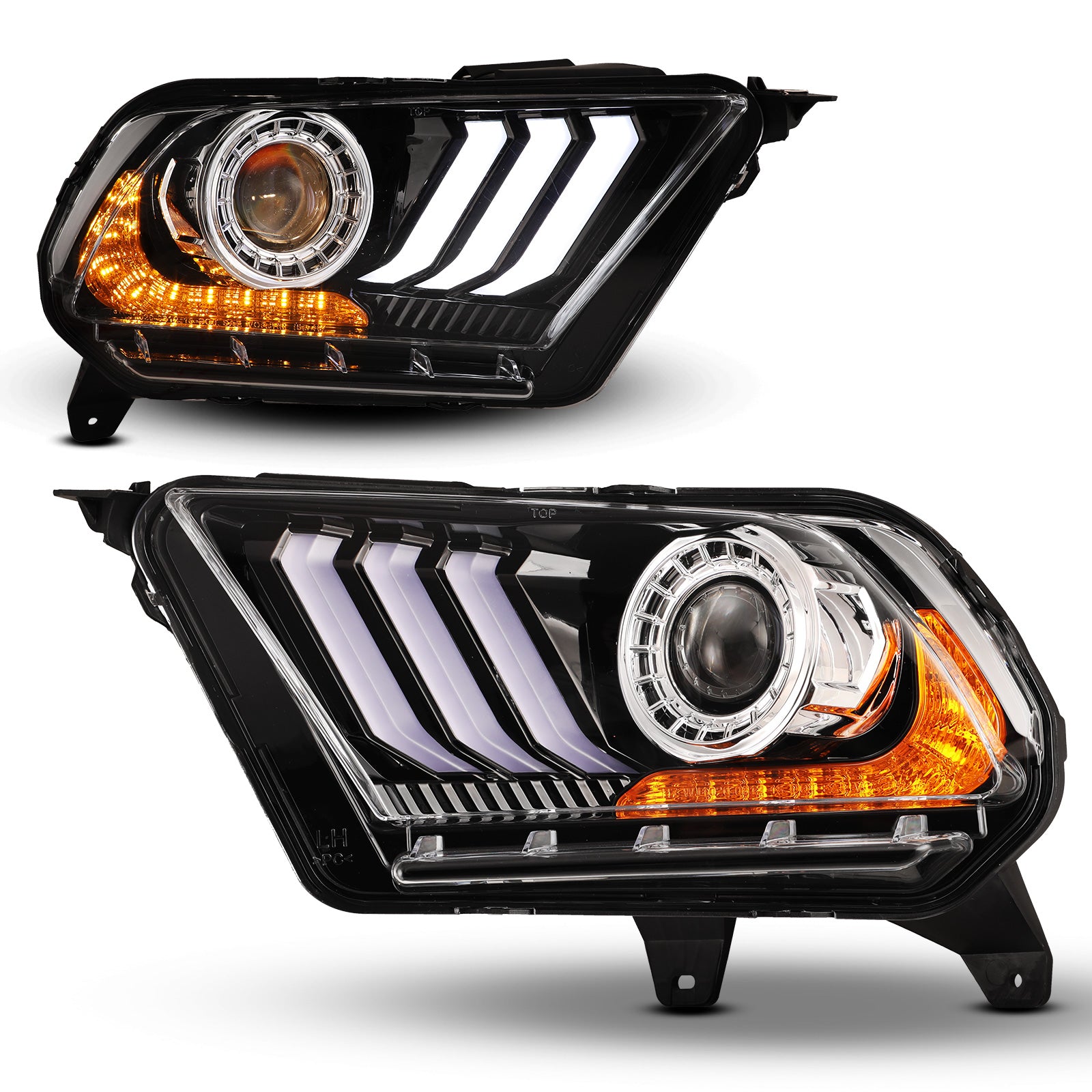 Headlight Set For 10-12 Ford Mustang