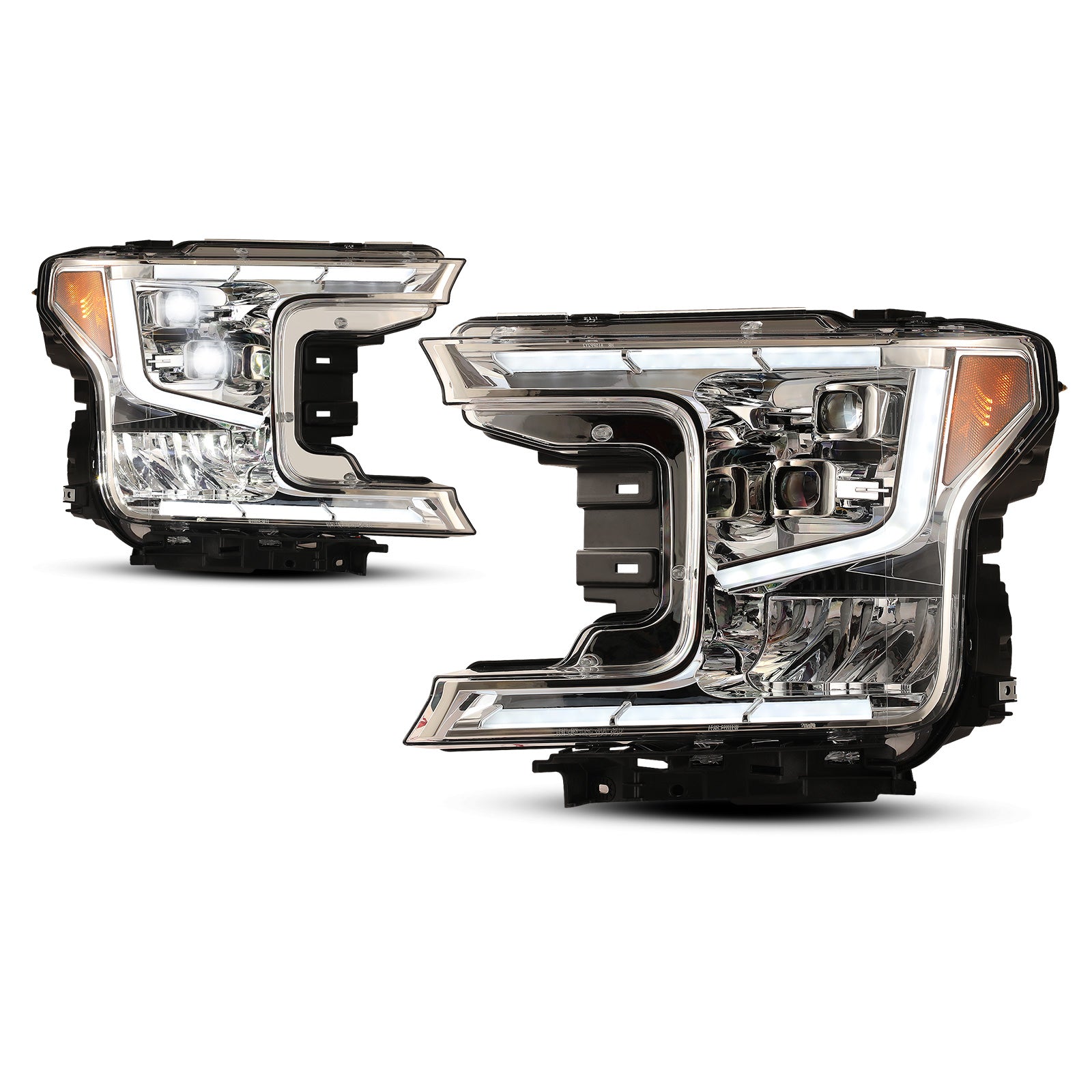 Headlight Set For 18-20 Ford F-150