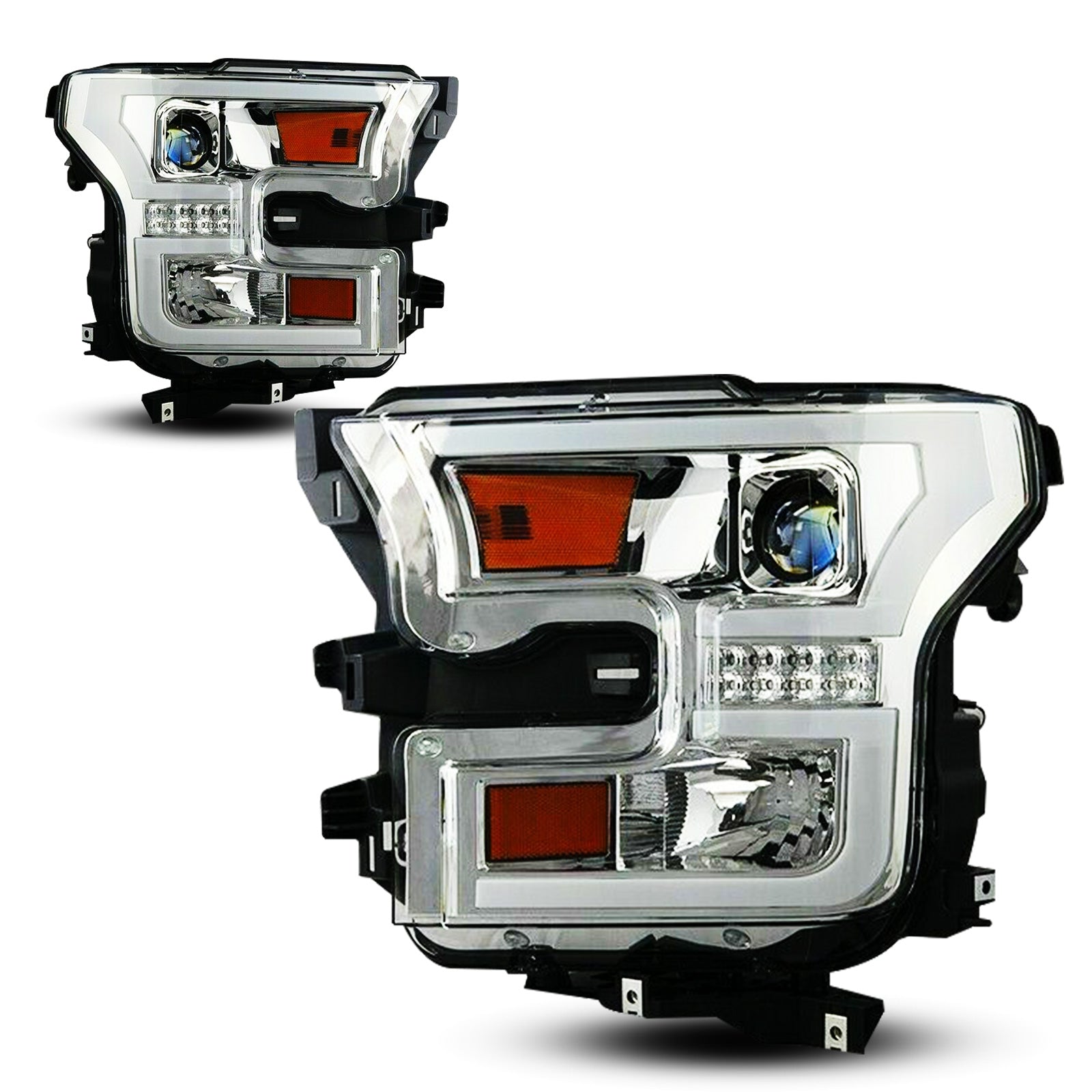 Headlight Set For 15-17 Ford F-150