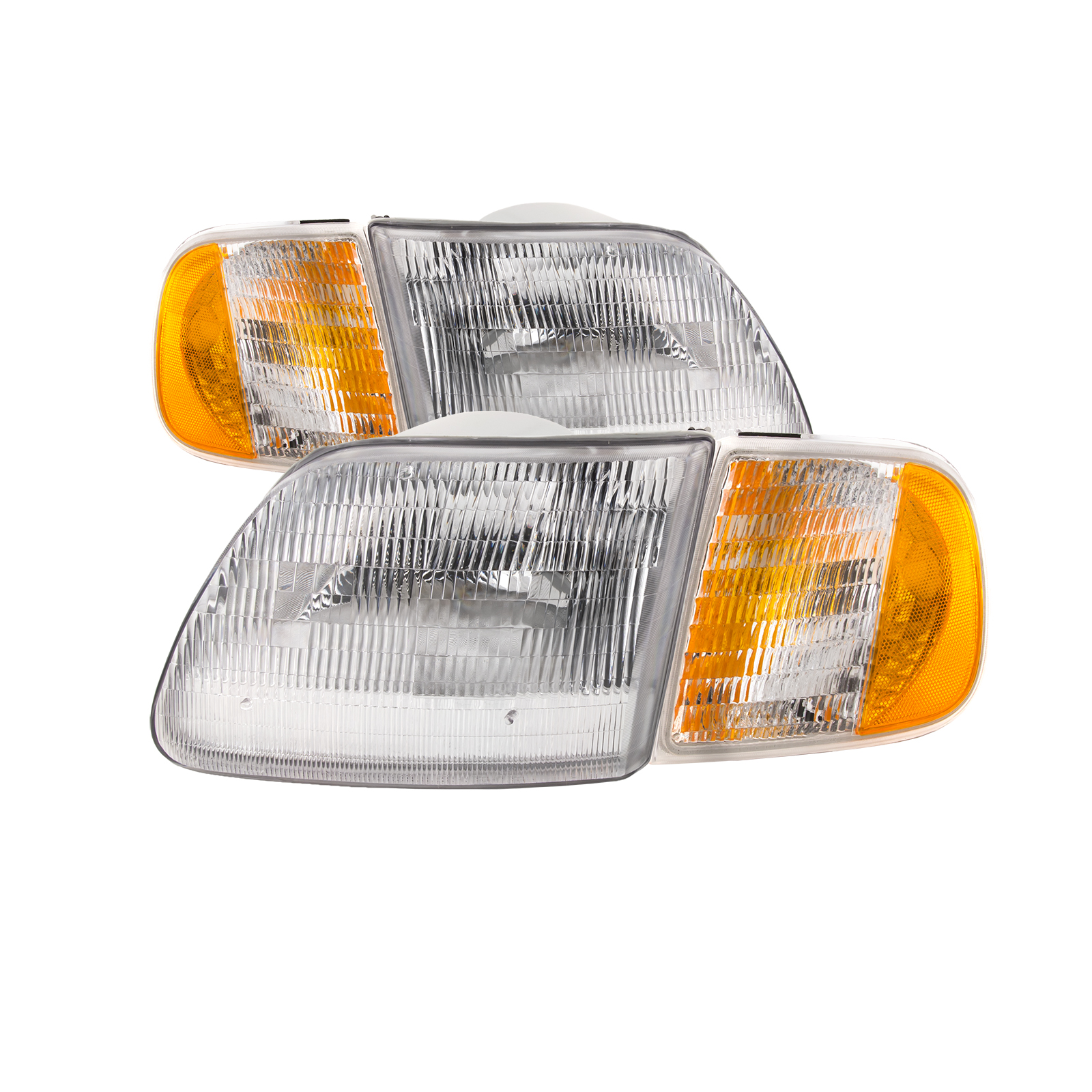 Headlight Set For 97-02 Ford Expedition, 97-03 Ford F-150, 04 Ford F-150 Heritage