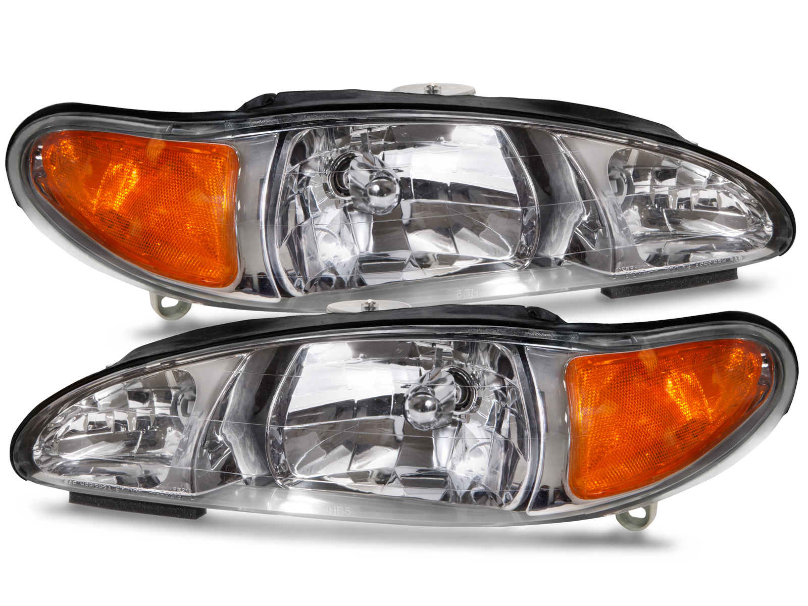 Headlight Set For 97-02 Ford Escort, 97-99 Mercury Tracer