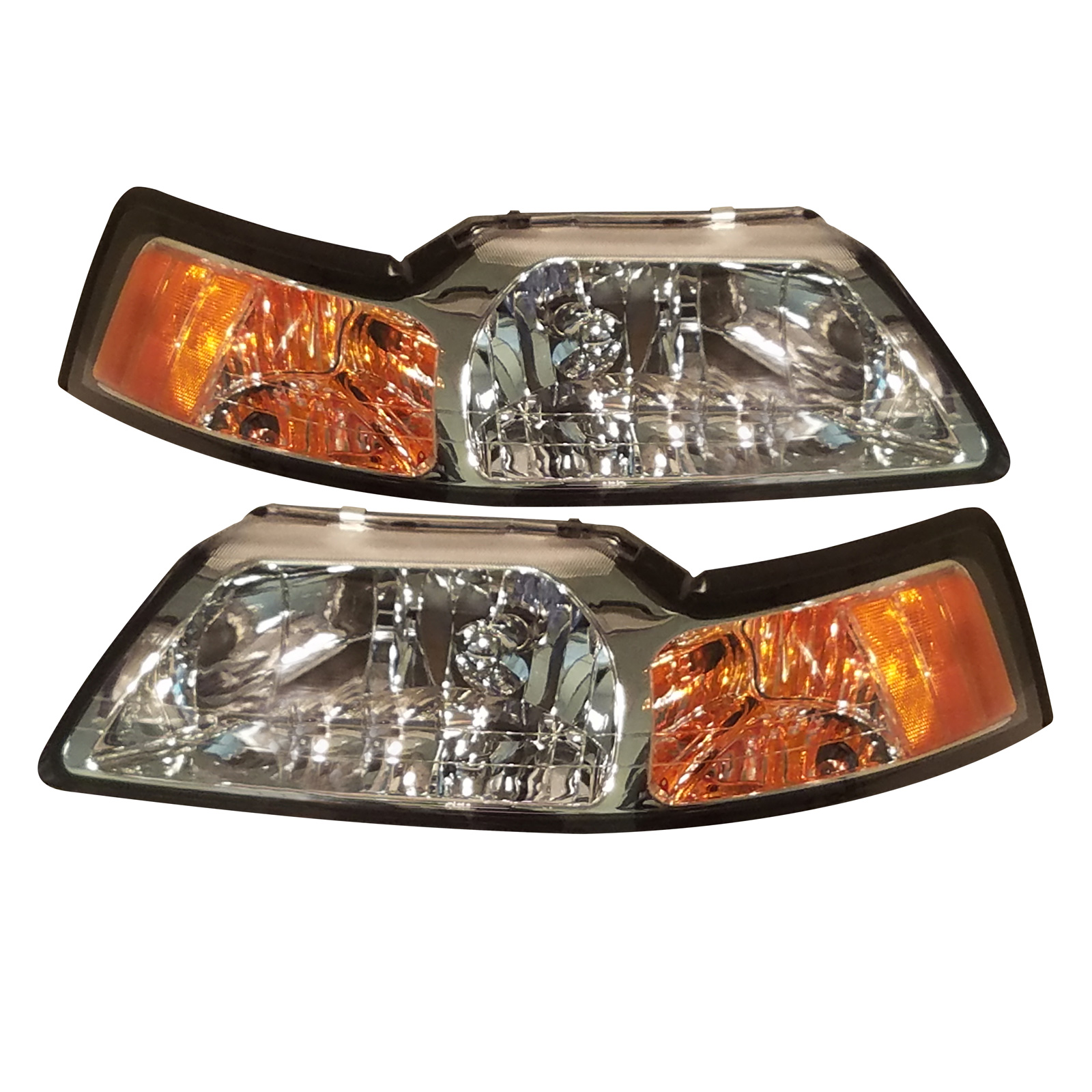 Headlight Set For 99-04 Ford Mustang