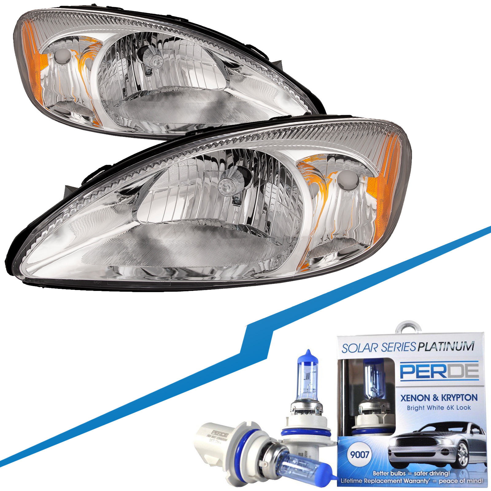 Headlight Set For 00-07 Ford Taurus