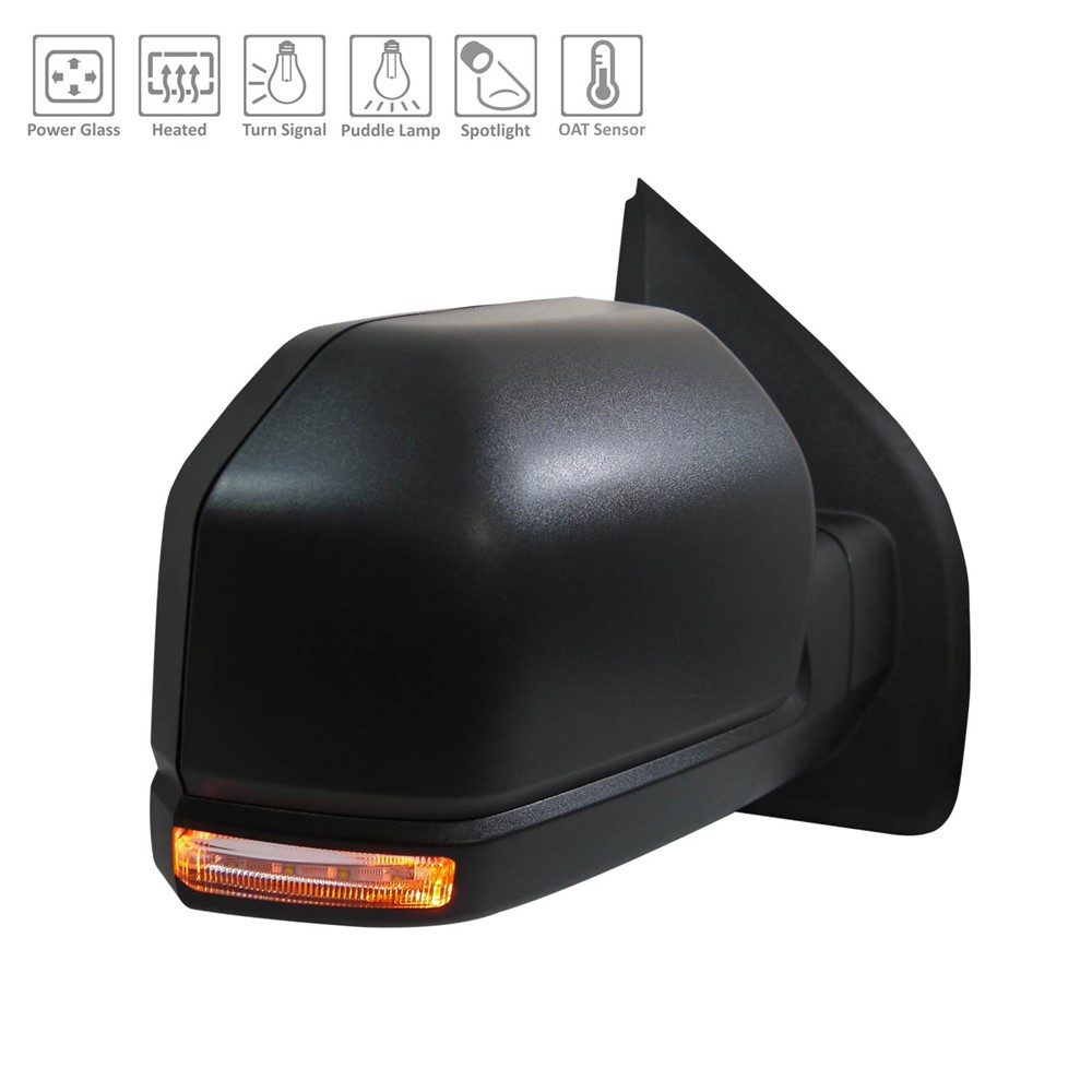 Right Passenger Side Door Mirror For 17-20 Ford F-150