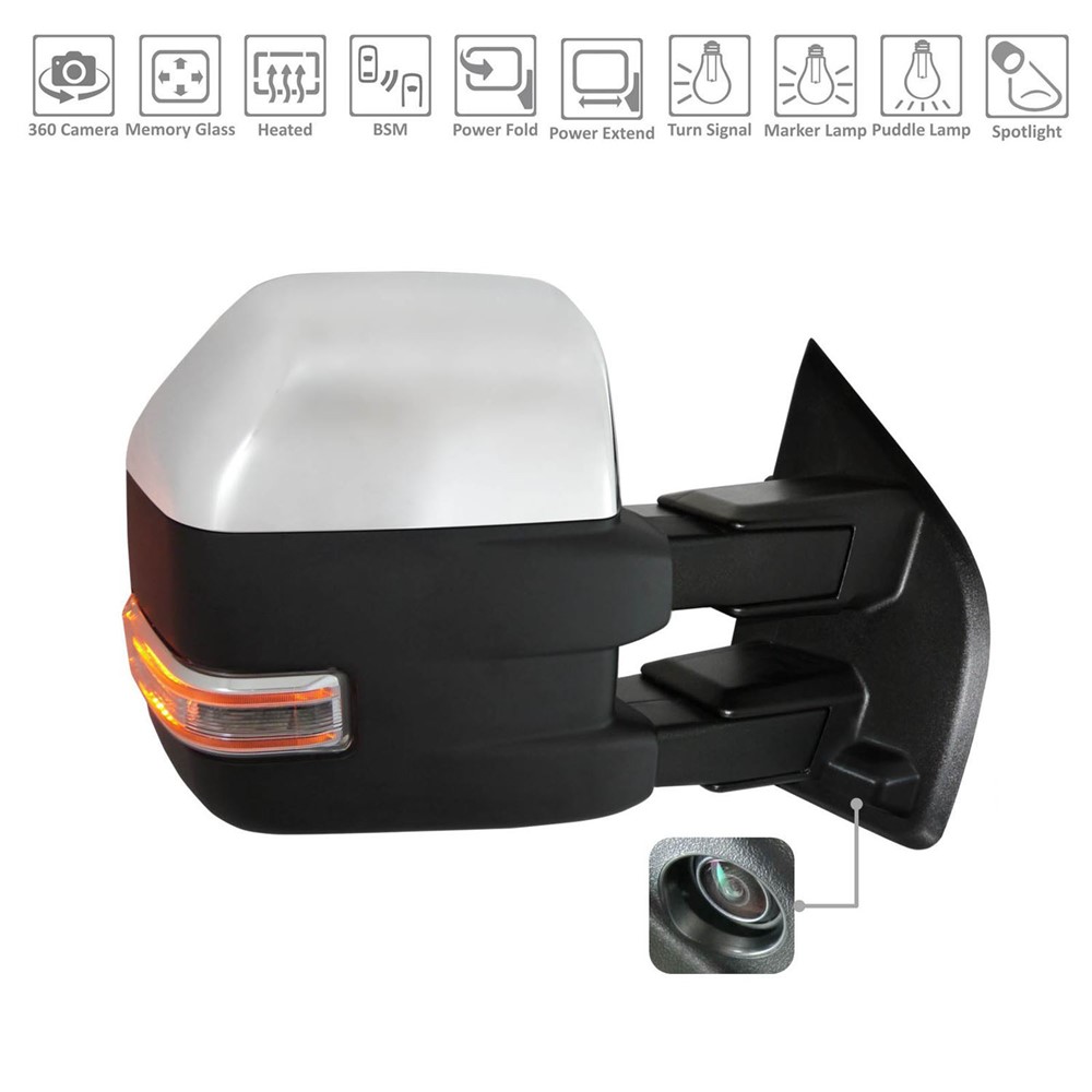 Right Passenger Side Door Mirror For 15-17 Ford F-150