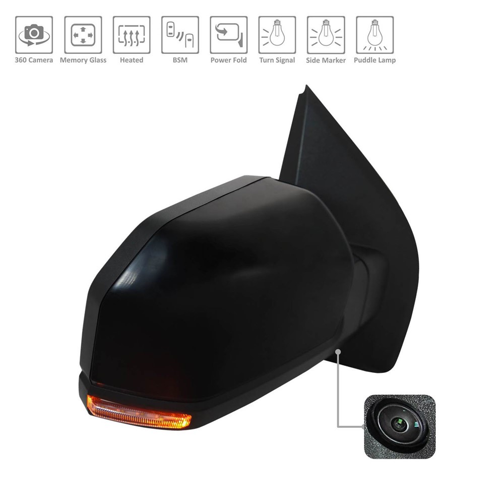 Right Passenger Side Door Mirror For 16-18 Ford F-150
