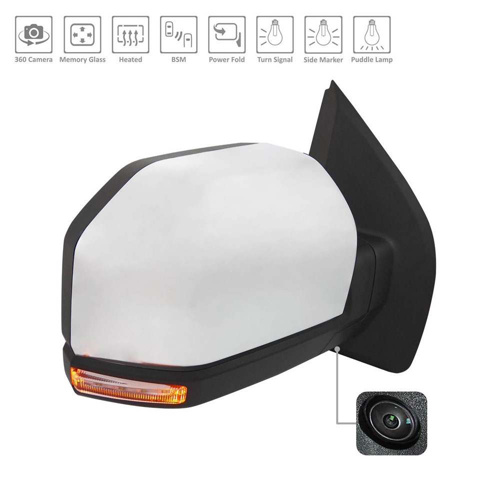 Right Passenger Side Door Mirror For 15-17 Ford F-150