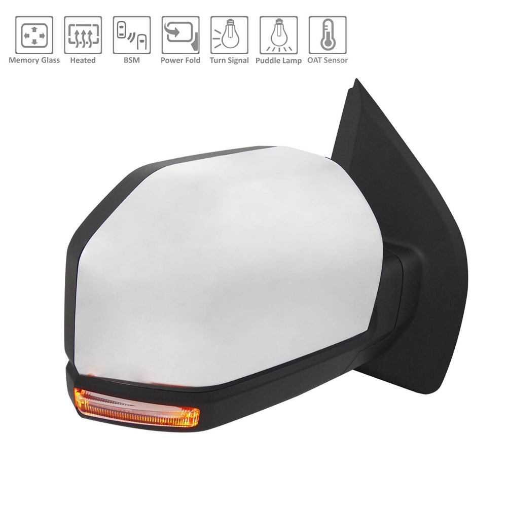 Right Passenger Side Door Mirror For 18-20 Ford F-150
