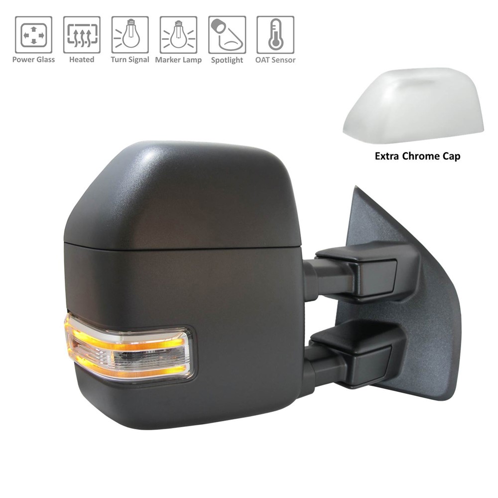 Right Passenger Side Door Mirror For 17-22 Ford F-250 Super Duty, 17-22 Ford F-350 Super Duty, 17-22 Ford F-450 Super Duty, 17-22 Ford F-550 Super Duty