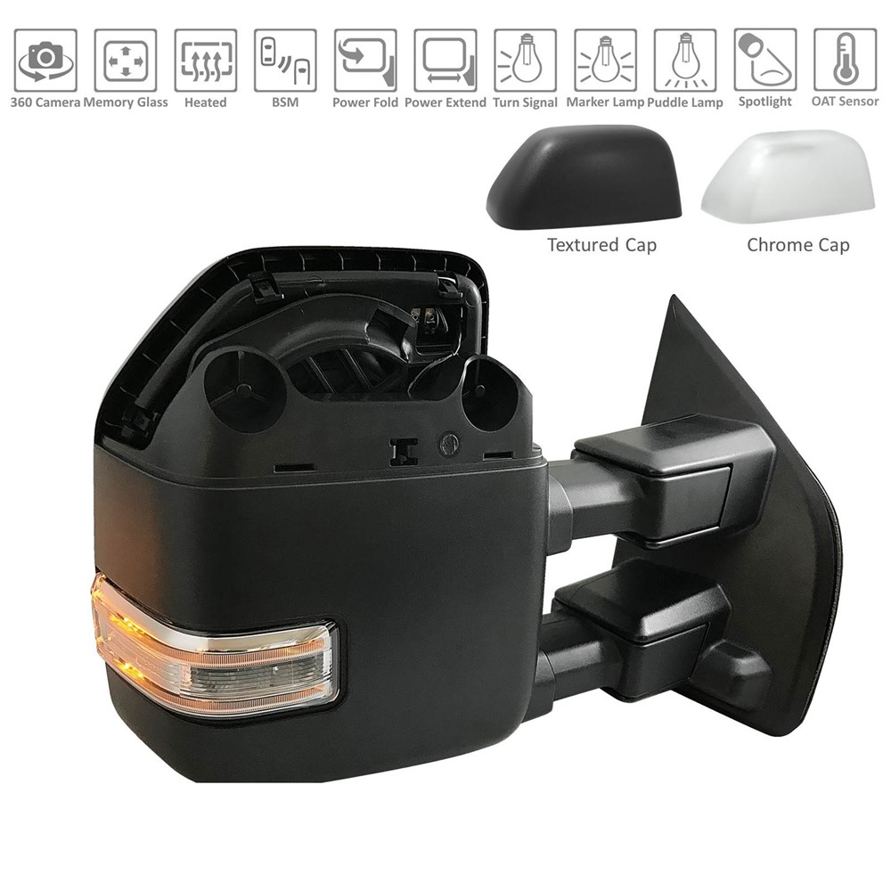 Right Passenger Side Door Mirror For 19-20 Ford F-150