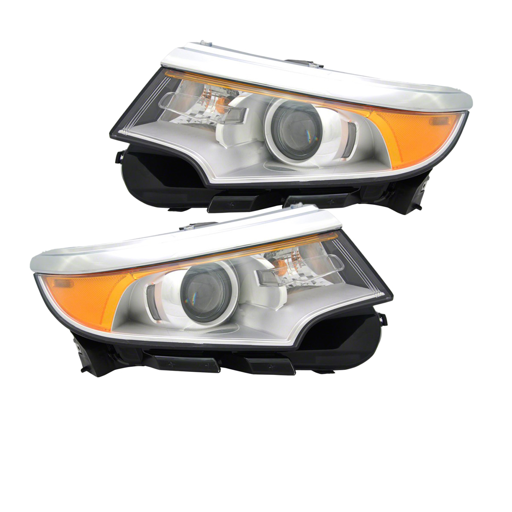 Headlight Set For 11-14 Ford Edge