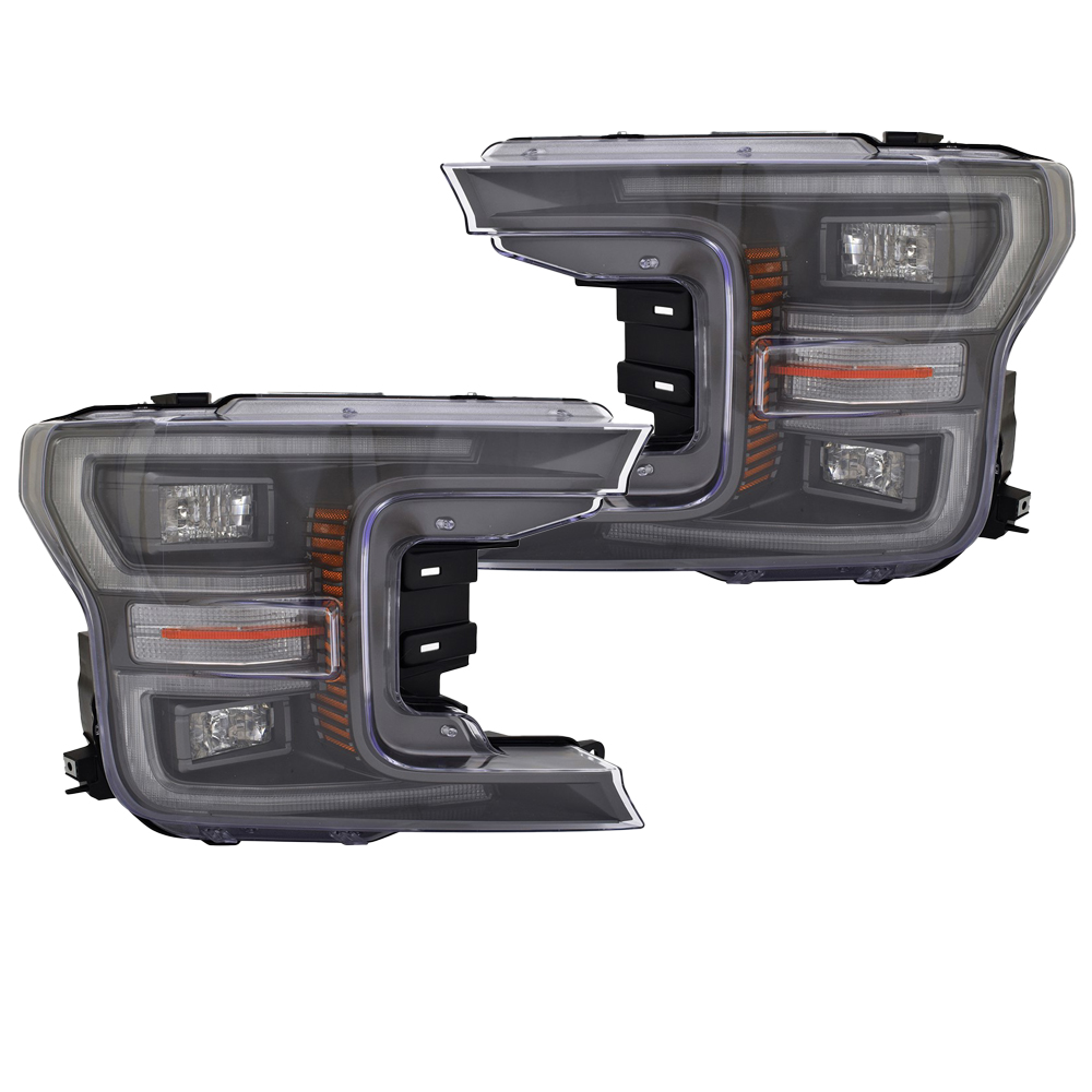 Headlight Set For 18-20 Ford F-150