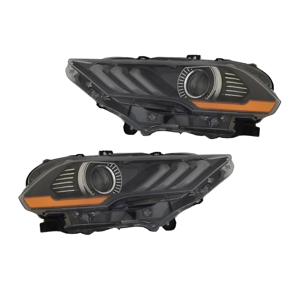 Headlight Set For 18-23 Ford Mustang