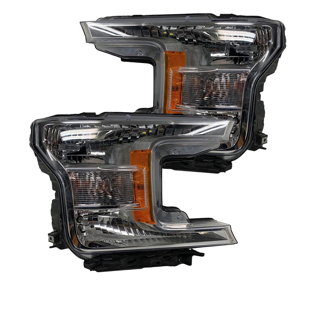 Headlight Set For 18-20 Ford F-150