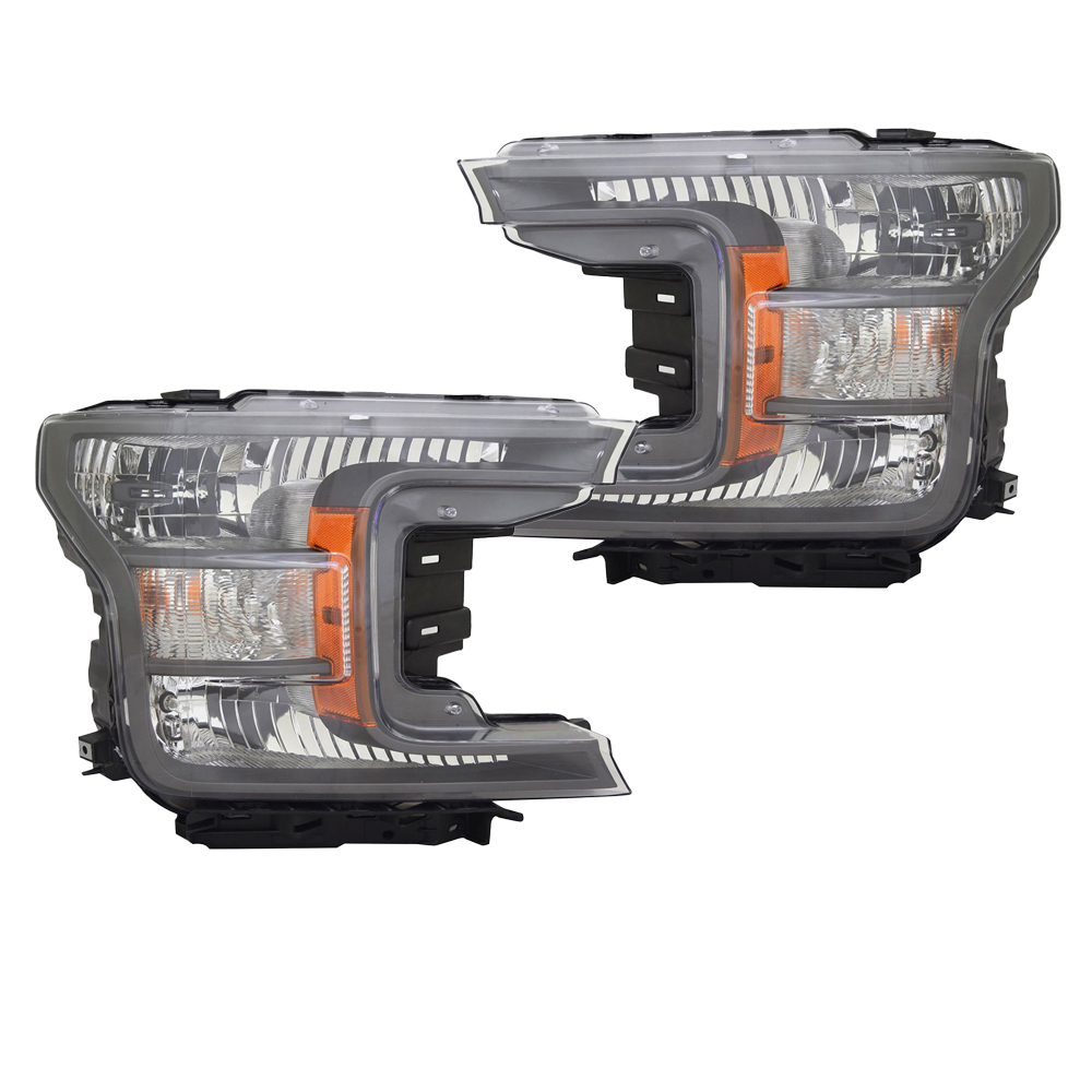 Headlight Set For 18-20 Ford F-150