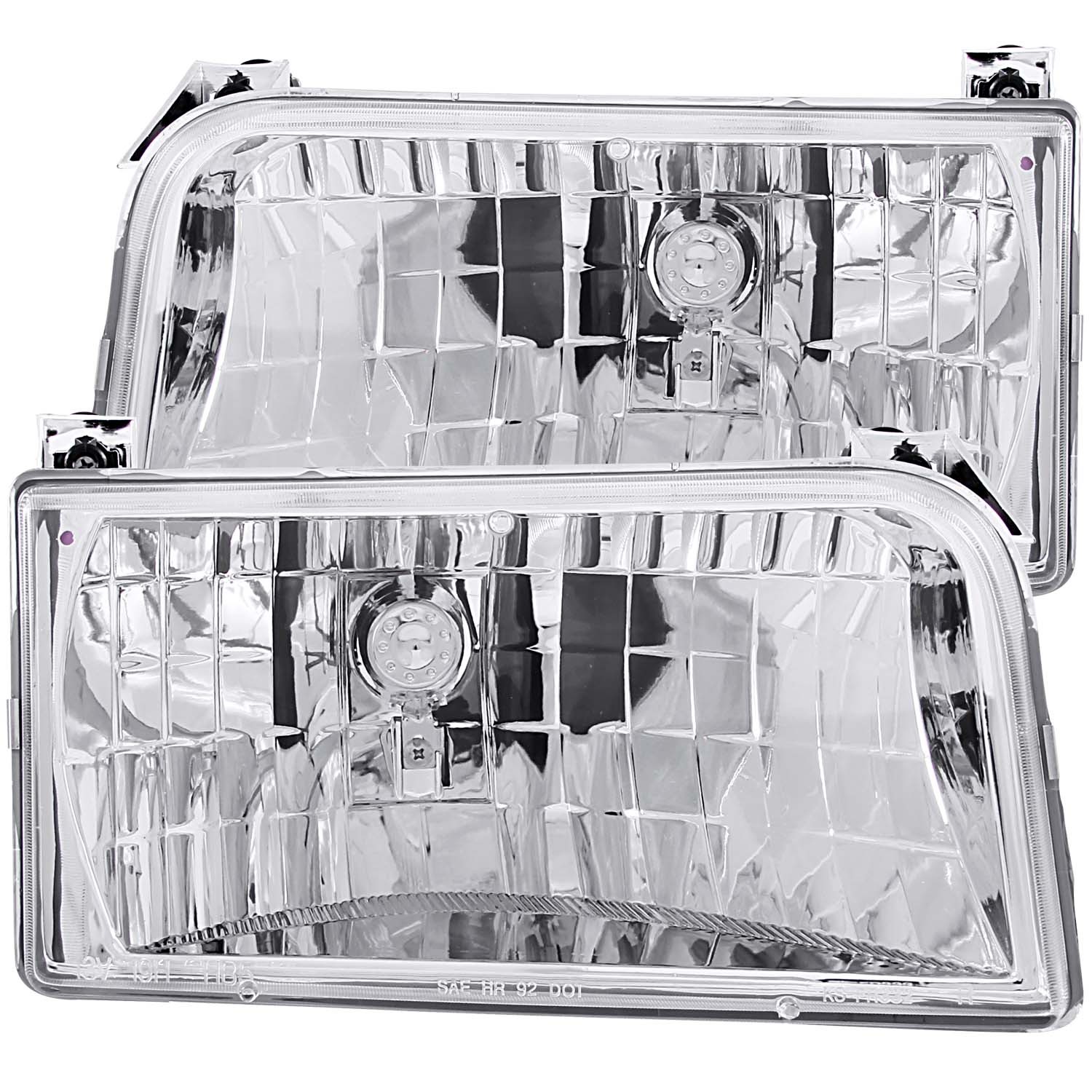Headlight Set For 92-96 Ford Bronco, 92-96 Ford F-150, 92-96 Ford F-250, 92-96 Ford F-350