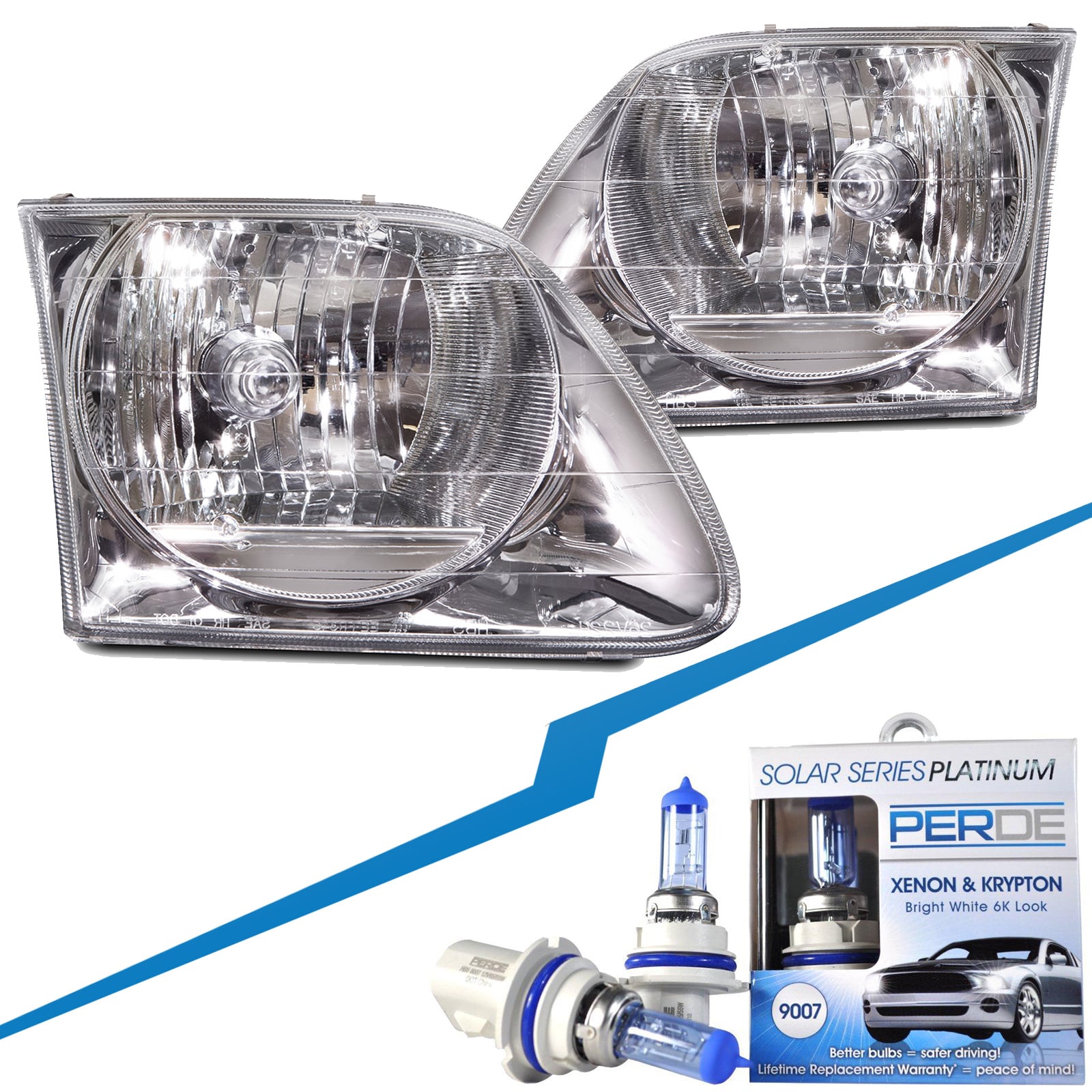 Headlight Set For 97-02 Ford Expedition, 97-03 Ford F-150