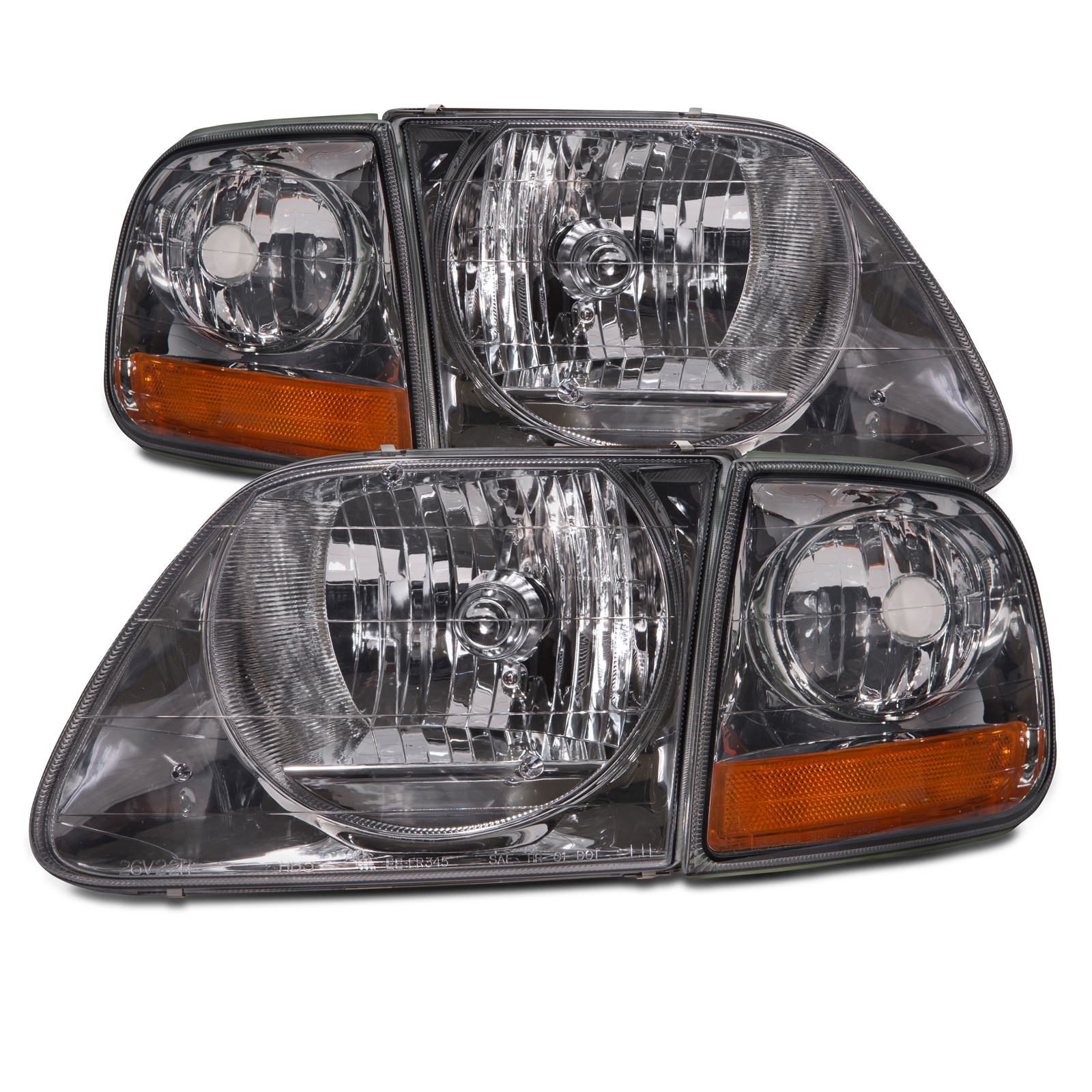Headlight Set For 01-03 Ford F-150, 04 Ford F-150 Heritage