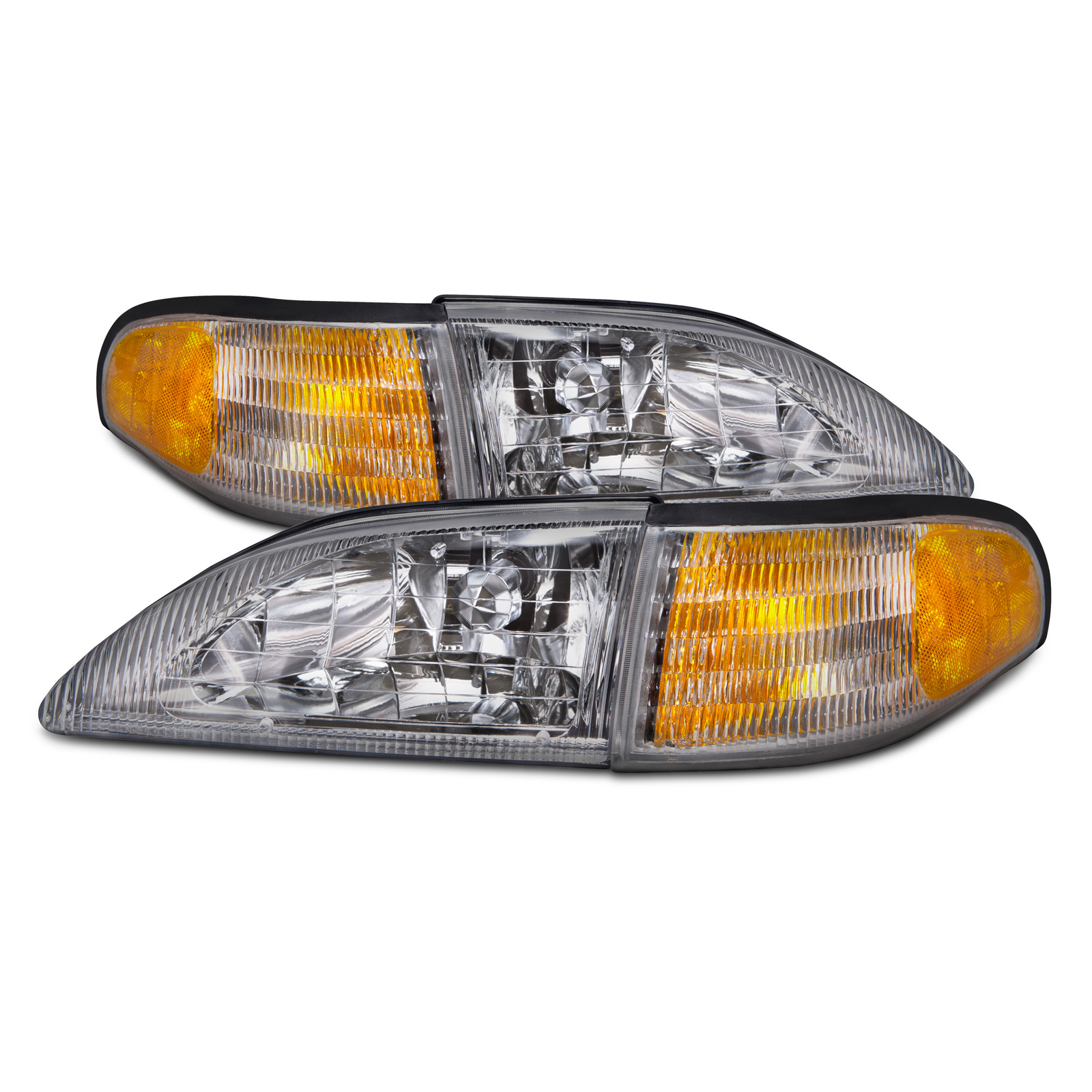 Headlight Set For 94-98 Ford Mustang