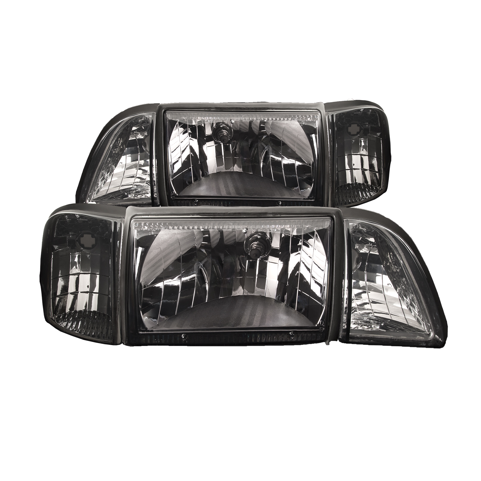 Headlight Set For 87-93 Ford Mustang
