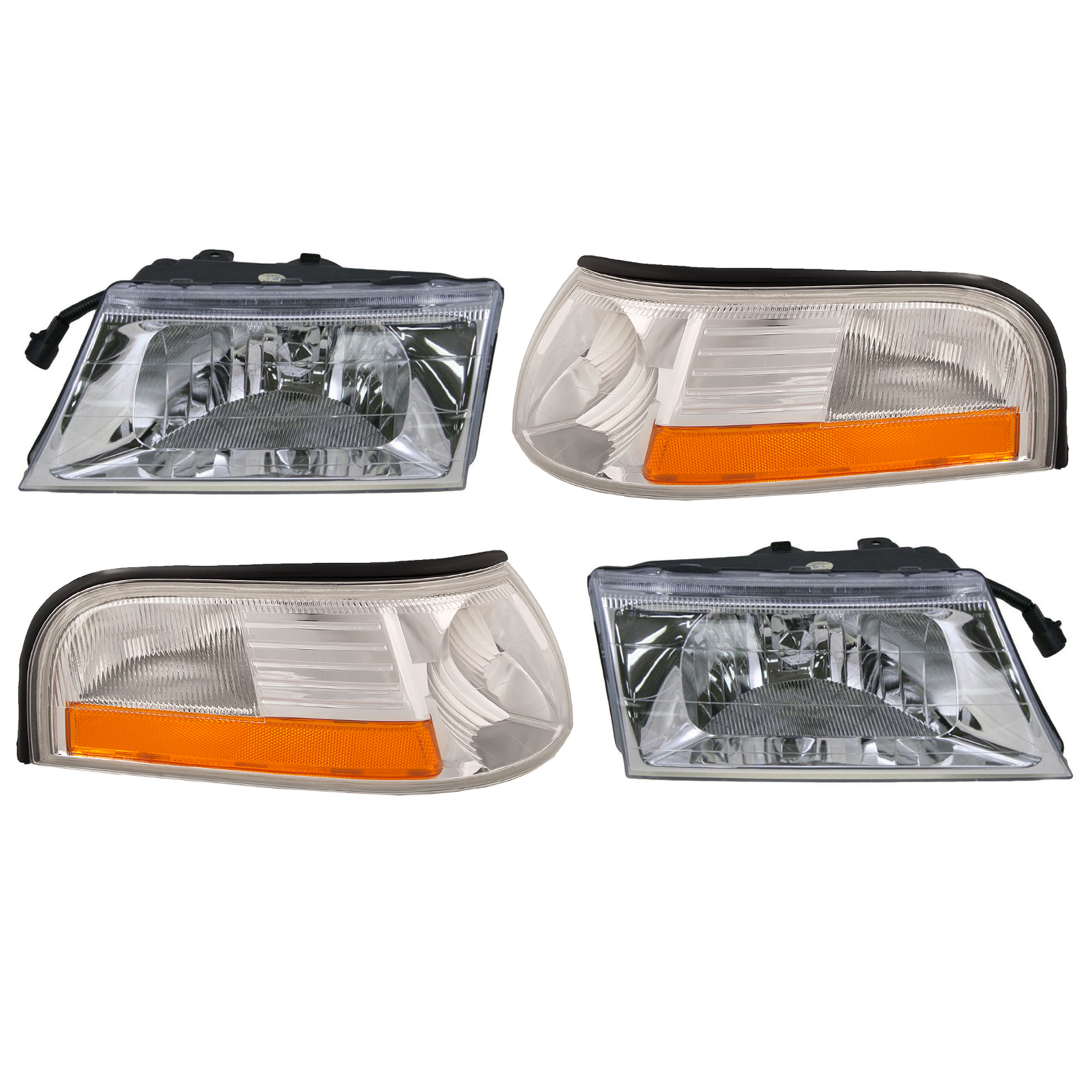Headlight Set For 03-04 Mercury Grand Marquis