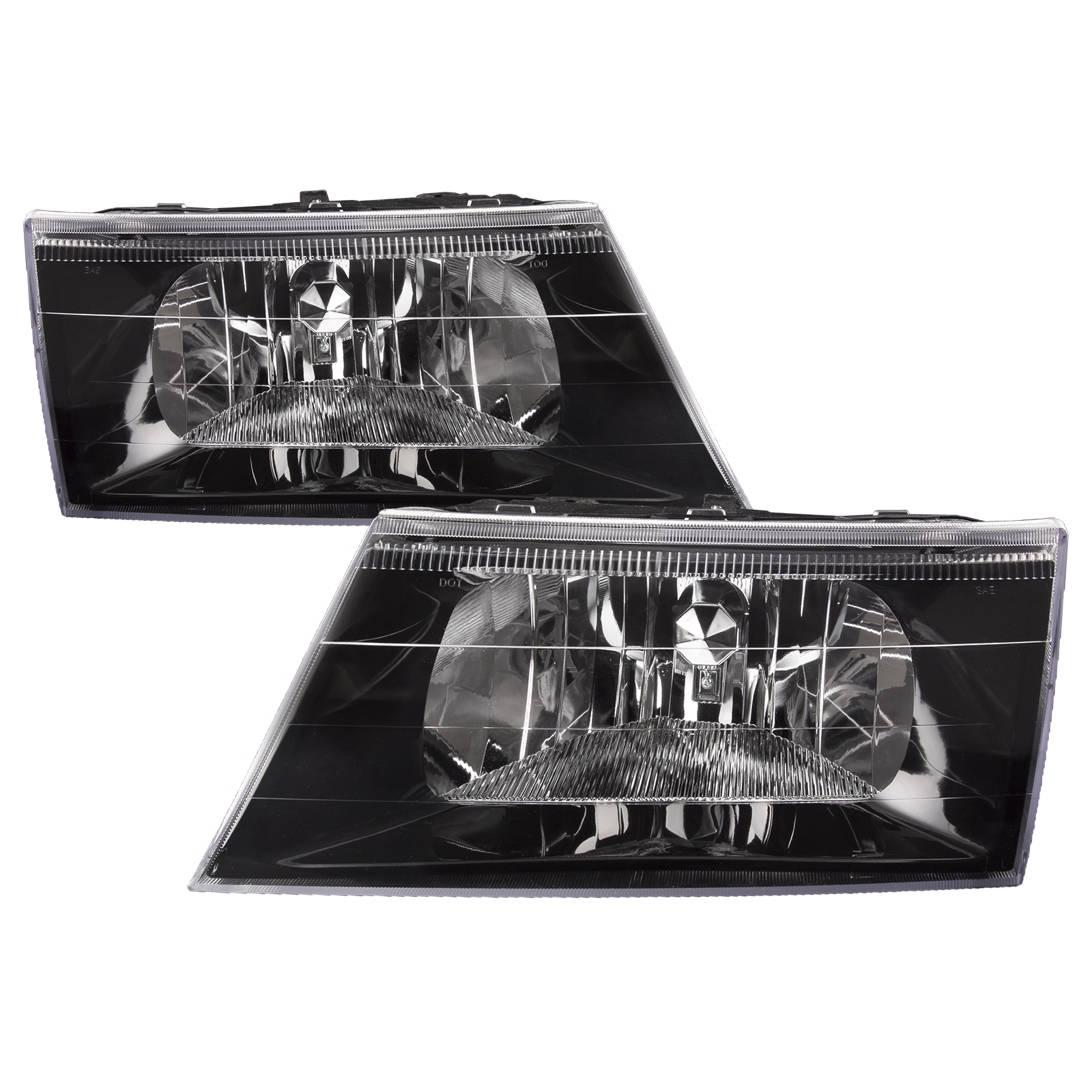 Headlight Set For 03-04 Mercury Grand Marquis, 03-04 Mercury Marauder