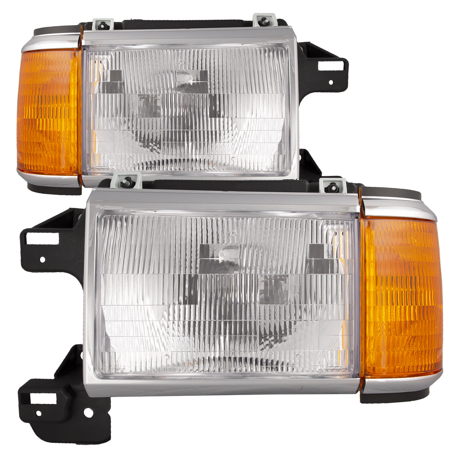 Headlight Set For 87-91 Ford Bronco, 87-91 Ford F-150