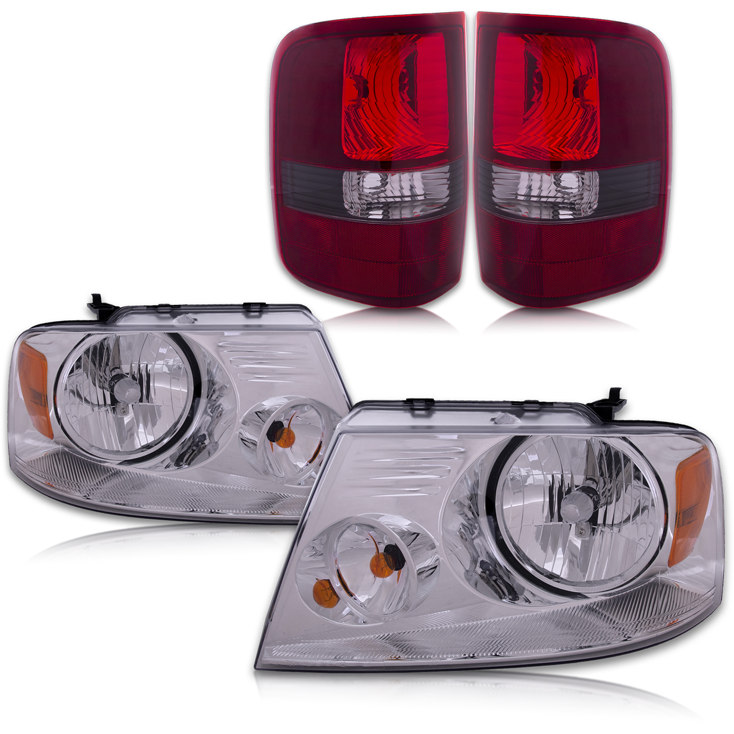 Headlight Set For 04-08 Ford F-150, 06 Lincoln Mark LT