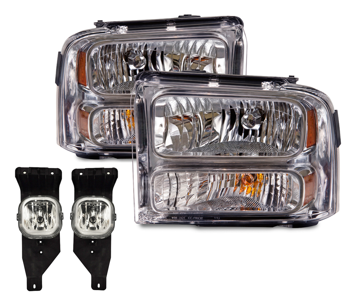 Headlight Set For 05-07 Ford F-250, 05-07 Ford F-350 Super Duty