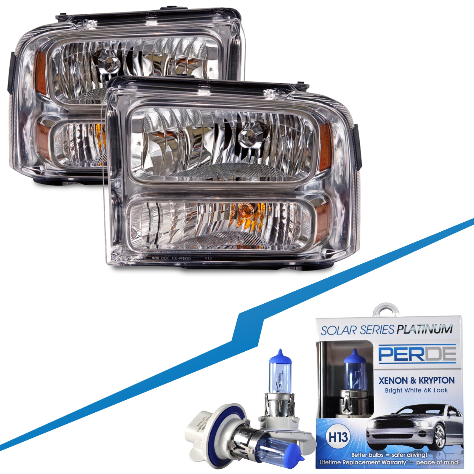 Headlight Set For 2005-2007 Ford