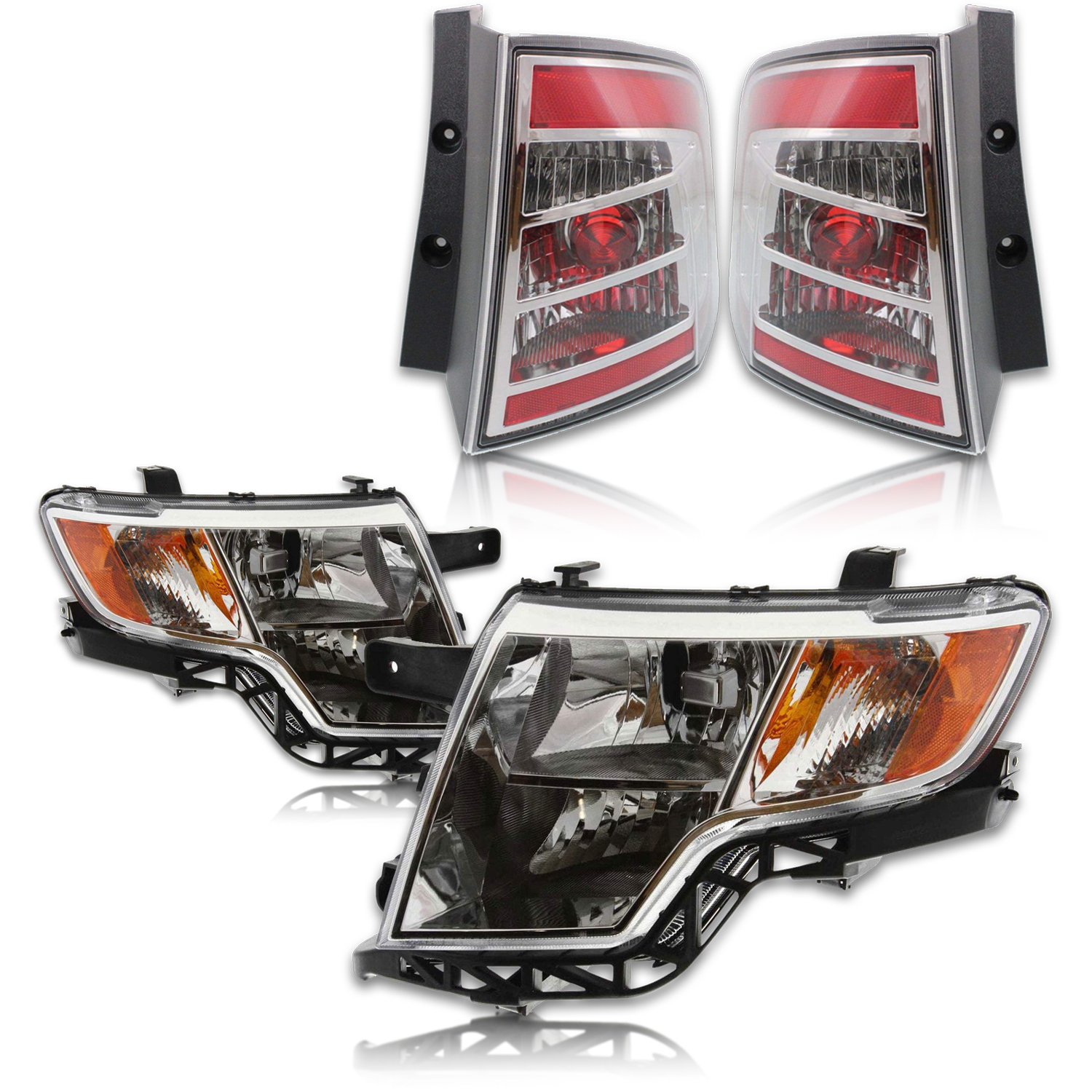 Headlight Set For 07-10 Ford Edge
