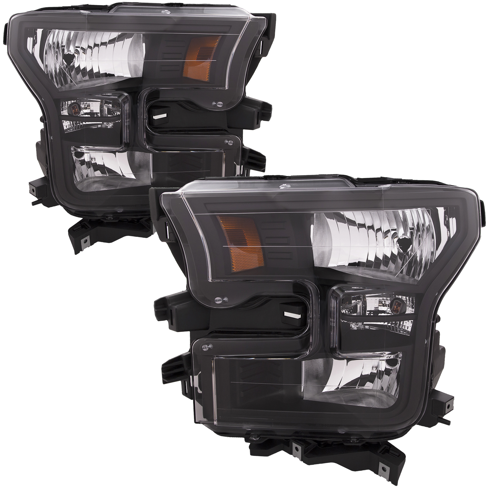 Headlight Set For 15-17 Ford F-150