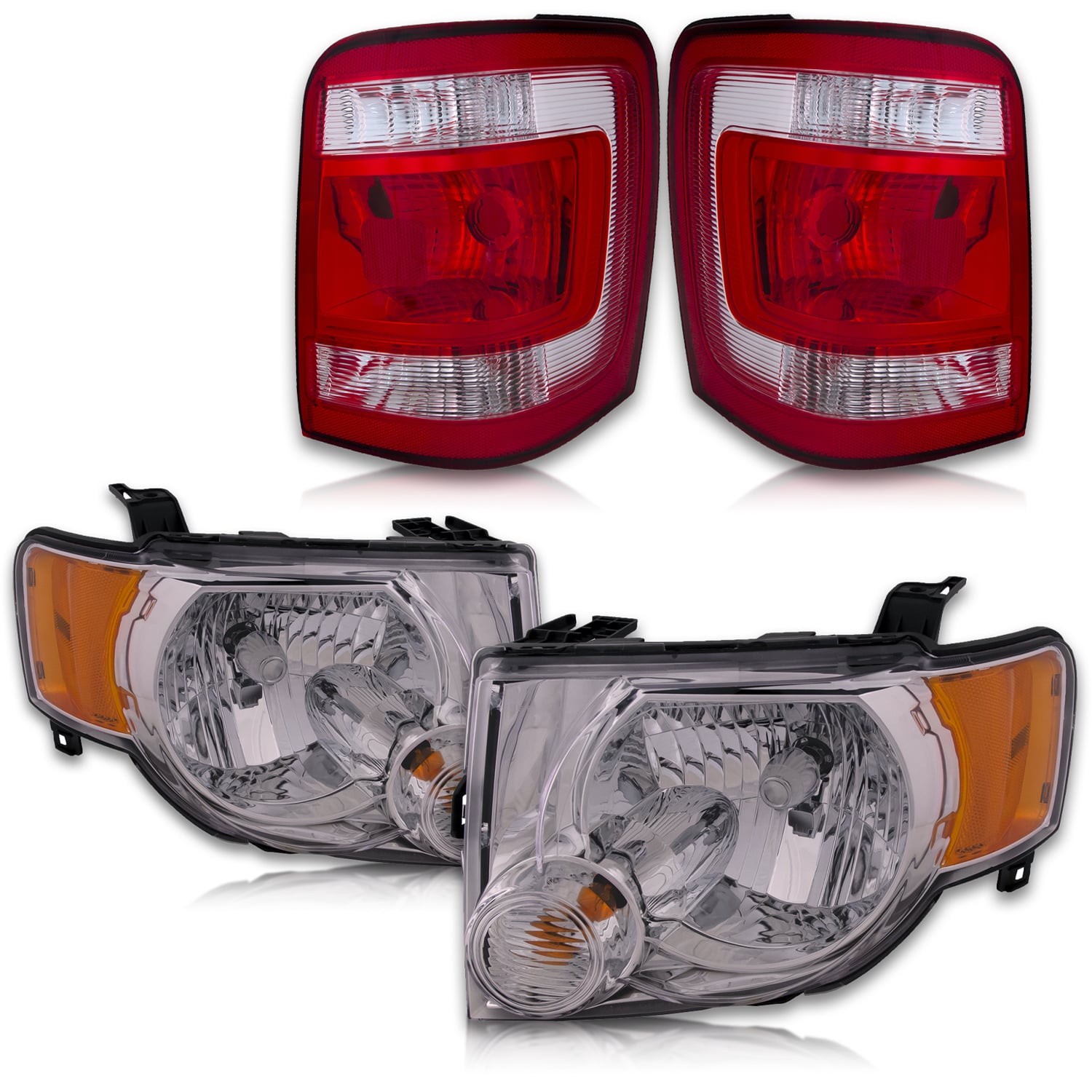 Headlight Set For 08-12 Ford Escape