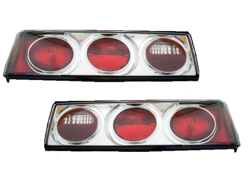 1987-1993 Ford Mustang Chrome Euro Taillights Set