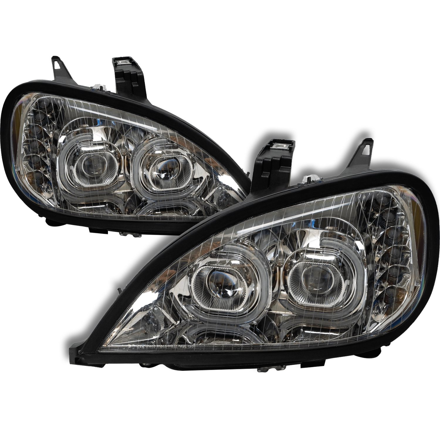 Headlight Set For 03-19 Freightliner Columbia 112, 00-20 Freightliner Columbia 120