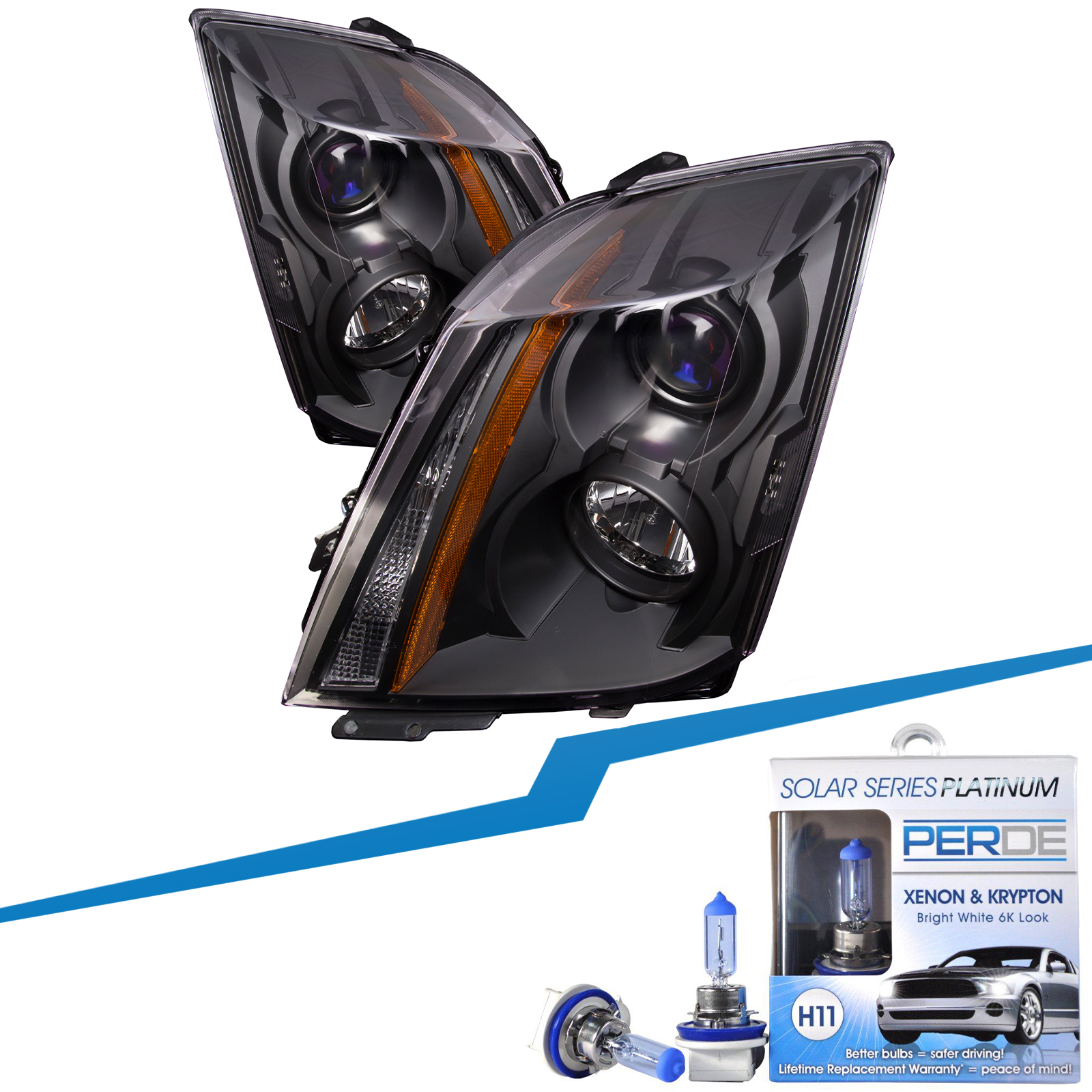 Headlight Set For 14 Cadillac CTS