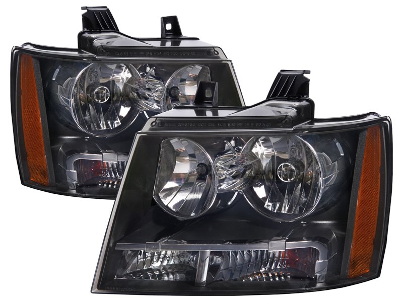 Headlight Set For 07-13 Chevrolet Avalanche, 07-14 Chevrolet Suburban 1500, 07-13 Chevrolet Suburban 2500, 07-14 Chevrolet Tahoe