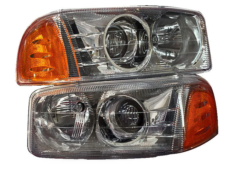 Headlight Set For 99-06 GMC Sierra 1500, 07 GMC Sierra 1500 Classic, 00-06 GMC Yukon, 00-06 GMC Yukon XL 1500