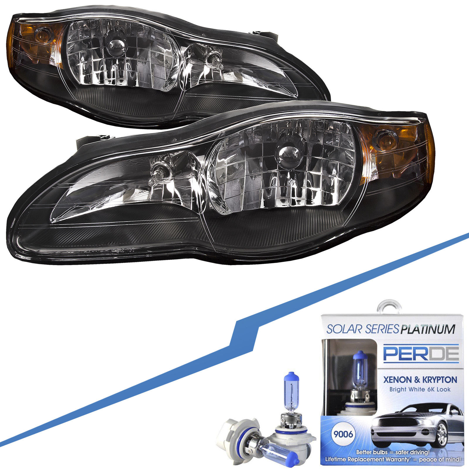 Headlight Set For 00-05 Chevrolet Monte Carlo
