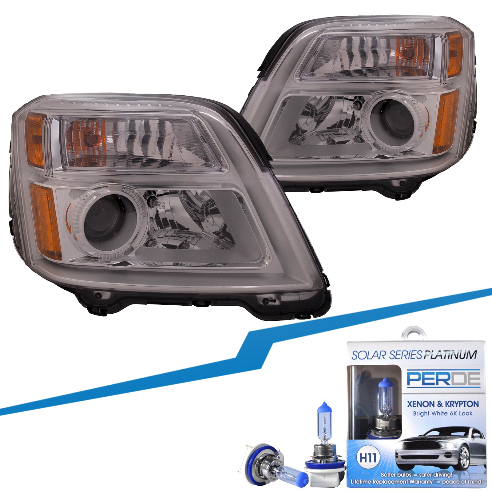 Headlight Set For 10-15 GMC Terrain