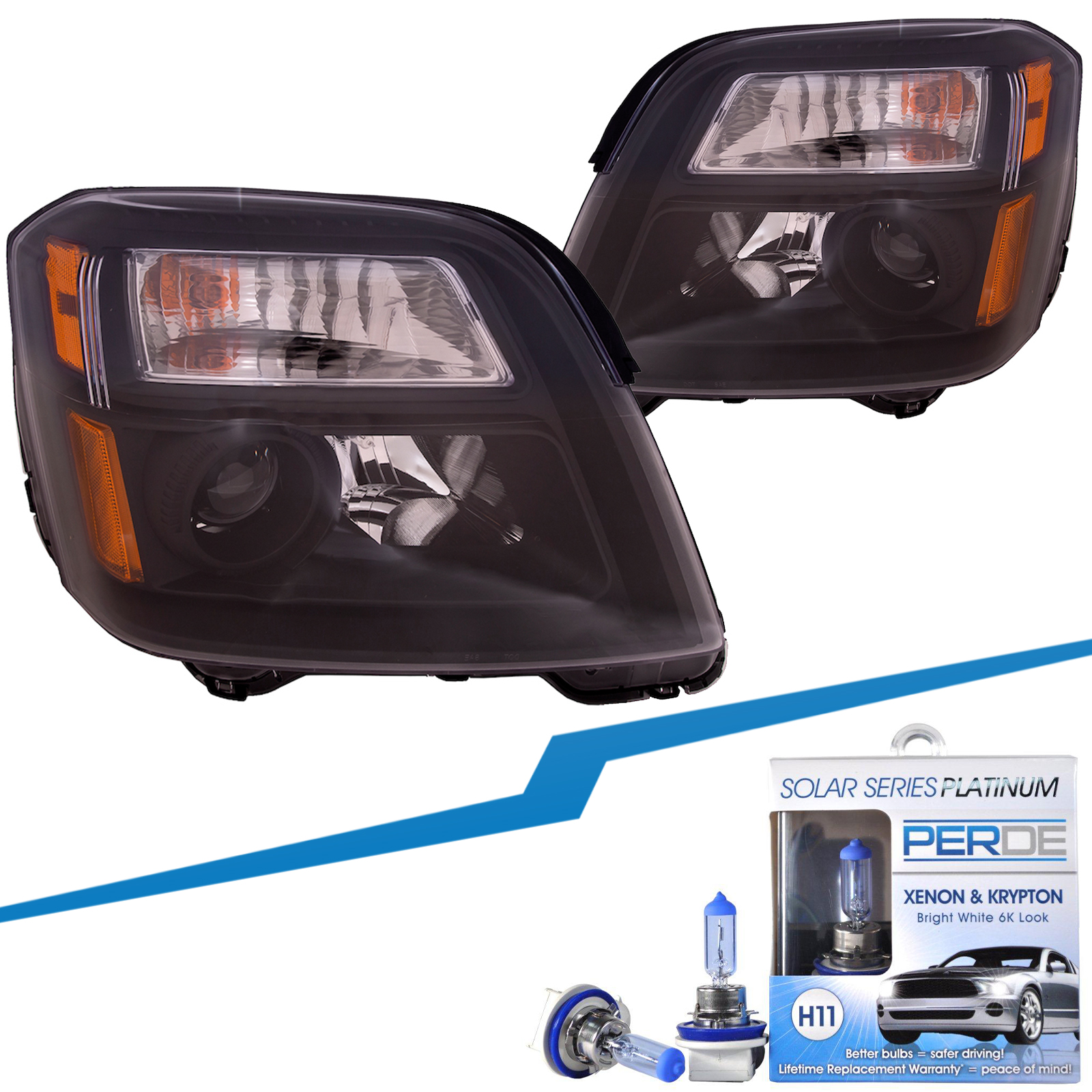 Headlight Set For 10-15 GMC Terrain