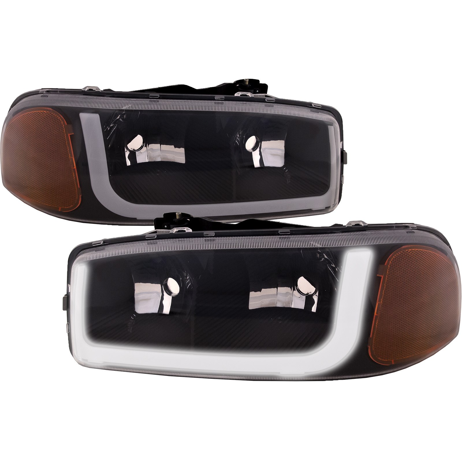 Headlight Set For 99-06 GMC Sierra 1500, 07 GMC Sierra 1500 Classic, 00-06 GMC Yukon, 00-06 GMC Yukon XL 1500