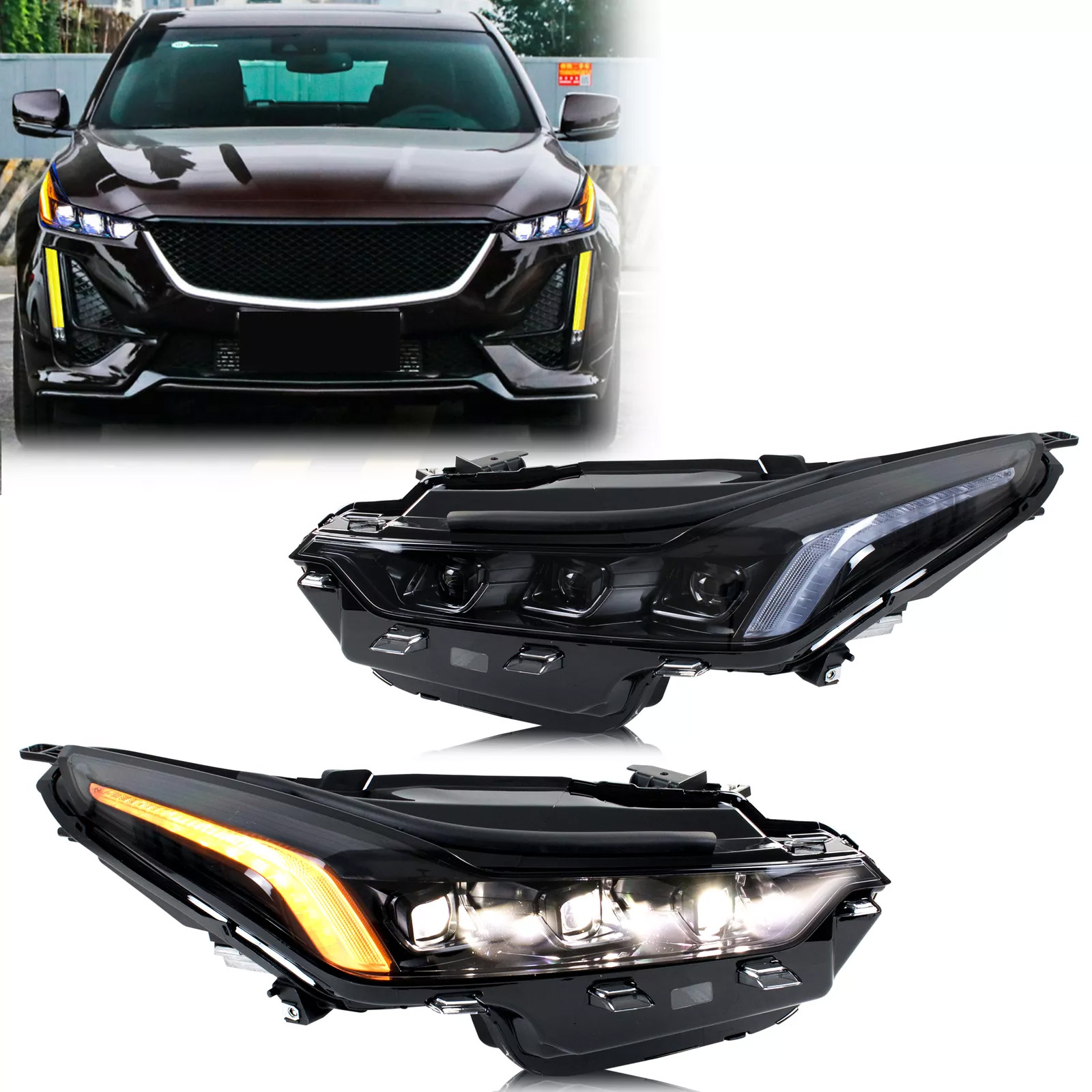 Headlight Set For 20-24 Cadillac CT5