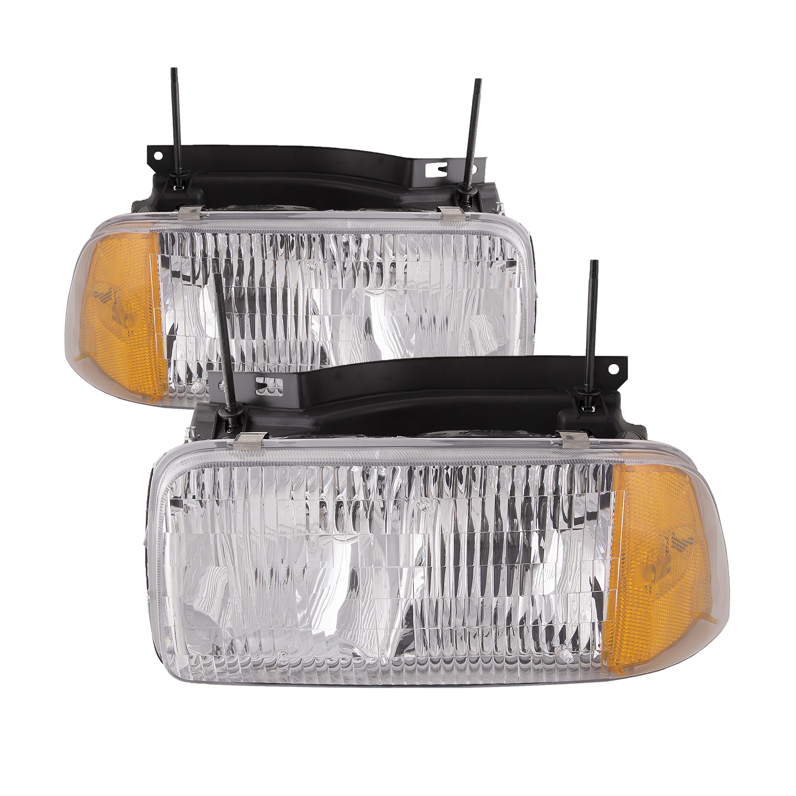 Headlight Set For 95-97 GMC Jimmy, 94-97 GMC Sonoma, 96-97 Oldsmobile Bravada