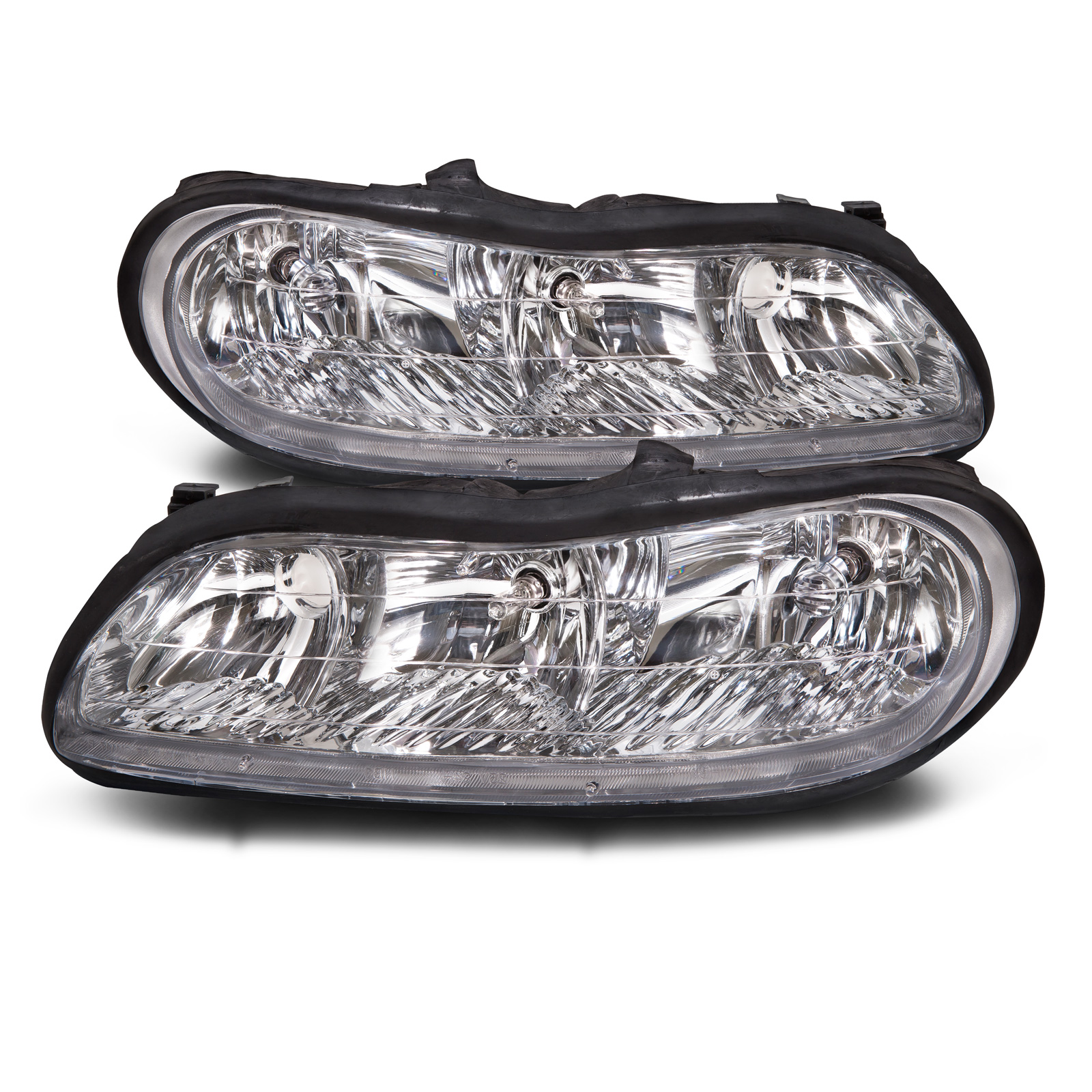 Headlight Set For 04-05 Chevrolet Classic, 97-05 Chevrolet Malibu, 97-99 Oldsmobile Cutlass