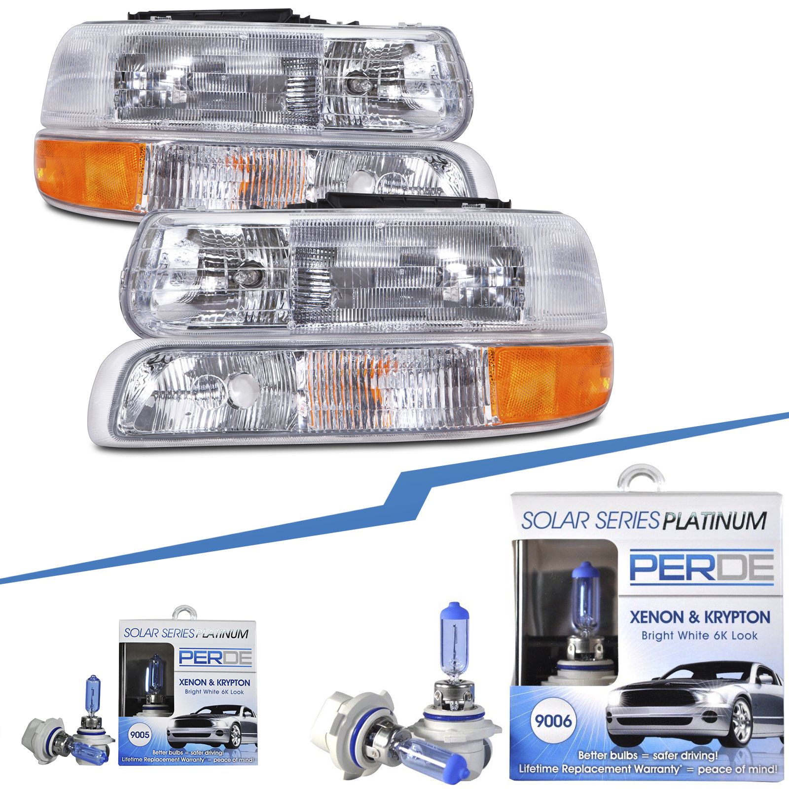 Headlight Set For 1999-2006 Chevrolet
