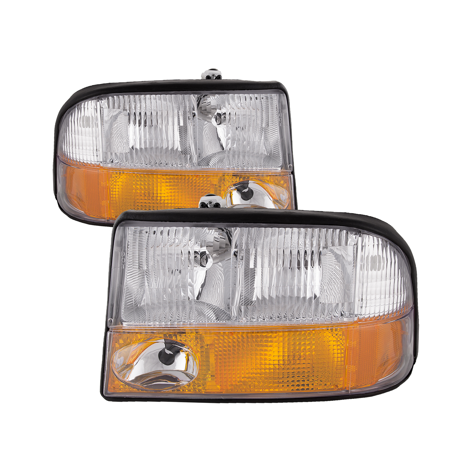 Headlight Set For 98-01 GMC Jimmy, 98-04 GMC Sonoma, 98-04 Oldsmobile Bravada