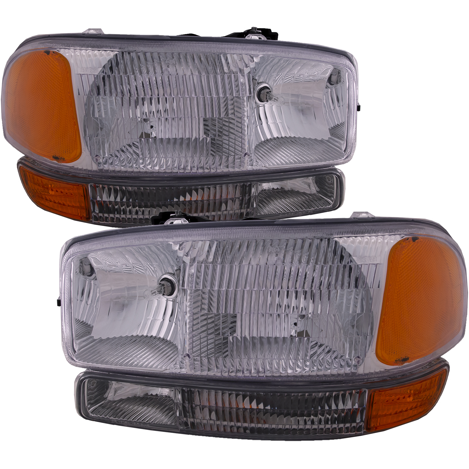 Headlight Set For 99-06 GMC Sierra 1500, 07 GMC Sierra 1500 Classic, 00-06 GMC Yukon, 00-06 GMC Yukon XL 1500