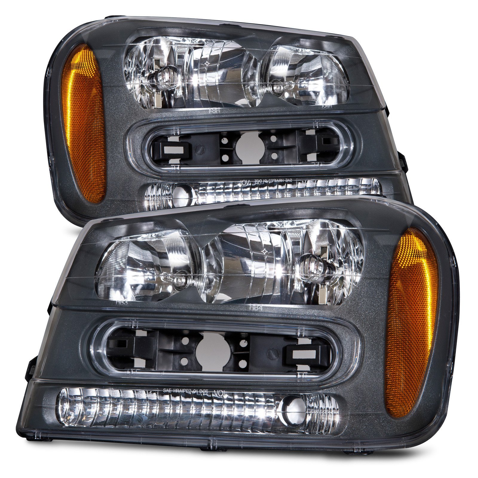 Headlight Set For 02-09 Chevrolet Trailblazer