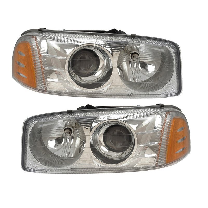 Headlight Set For 01-06 GMC Sierra 1500, 07 GMC Sierra 1500 Classic, 01-06 GMC Yukon, 01-06 GMC Yukon XL 1500